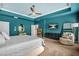 View of a spacious main bedroom showing the sitting area, closets and ensuite bath at 2292 W Village Junction Se Way, Smyrna, GA 30080