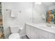 Bathroom with a shower and a single vanity at 27 Sycamore Sta, Decatur, GA 30030