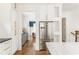 Contemporary kitchen with stainless steel refrigerator, custom cabinets, and stainless steel appliances at 425 Harold Ne Ave, Atlanta, GA 30307