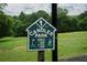Candler Park Golf Course hole #1 sign showing yardage and Par 4 details at 425 Harold Ne Ave, Atlanta, GA 30307