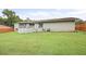 Spacious backyard with a well-maintained lawn and a back deck, ideal for outdoor activities at 2103 Blue Creek Ct, Conley, GA 30288