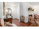 Inviting living room features hardwood floors, fresh paint, and a decorative fireplace at 170 Elysian Nw Way, Atlanta, GA 30327