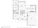First floor plan layout with clearly marked rooms, including living spaces, kitchen, bedrooms, and garage at 1888 Sever Creek Cir, Lawrenceville, GA 30043