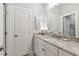 Bathroom featuring vanity with granite countertops and brushed nickel fixtures at 4207 N Carver Dr, Atlanta, GA 30360