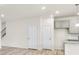 Modern kitchen with stainless appliances and hardwood flooring at 1215 Elowen Dr, Austell, GA 30168