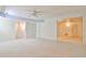 Finished basement featuring neutral walls and carpet and recessed lighting at 389 Mill Creek Ne Bnd, Atlanta, GA 30307