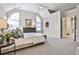 Large main bedroom with vaulted ceiling, arched windows, and built-in storage at 389 Mill Creek Ne Bnd, Atlanta, GA 30307