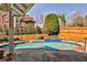 Inviting backyard pool and patio area perfect for outdoor relaxation and entertaining guests in a private setting at 389 Mill Creek Ne Bnd, Atlanta, GA 30307