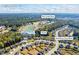 Aerial view of the community with Bay Creek Park and Hawthorn Farm Blvd in Loganville, GA at 529 Azalea Bloom Dr, Loganville, GA 30052