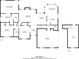 Floor plan with dimensions for the home's layout, including bedrooms, bathrooms, kitchen, and living areas at 2950 Camary Place Se Dr, Conyers, GA 30094
