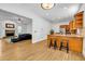 Bright breakfast nook with hardwood floors, adjacent to the kitchen and living room, and ample sunlight at 416 Wilfawn Way, Avondale Estates, GA 30002