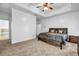 The main bedroom features a trey ceiling, lots of space, carpeted floors and natural light at 416 Wilfawn Way, Avondale Estates, GA 30002