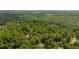An aerial view of a neighborhood surrounded by lush greenery and mature trees at 1025 Taylor Oaks Dr, Roswell, GA 30076