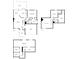 Complete floor plans displaying layouts for the first, second, and basement levels of the property at 1025 Taylor Oaks Dr, Roswell, GA 30076