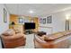 Cozy basement living area with leather seating and an entertainment center at 1025 Taylor Oaks Dr, Roswell, GA 30076