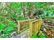 Charming wooden bridge nestled among lush greenery and a tranquil stream at 15 Cherokee Nw Rd, Atlanta, GA 30305