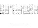 Detailed floor plan showcasing layout of first, second, and third floors at 1126 Gate Post Ct, Powder Springs, GA 30127