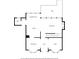 Second floor plan view featuring the kitchen, living room, dining room, and office at 1126 Gate Post Ct, Powder Springs, GA 30127