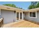 Spacious wooden deck with backyard doors at 1281 Snapfinger Rd, Decatur, GA 30032