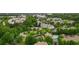 An aerial view of a lush community with a pool and clubhouse surrounded by green trees at 2450 Norwood Park Xing, Atlanta, GA 30340