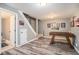 Finished basement with a foosball table, modern flooring, and access to a bathroom at 351 Old Orchard Ct, Marietta, GA 30068