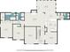 Floor plan showcasing the layout of the home's main level including the living spaces and bedrooms at 351 Old Orchard Ct, Marietta, GA 30068