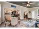 Cozy living area showcasing hardwood floors, open layout, and access to a modern kitchen at 351 Old Orchard Ct, Marietta, GA 30068