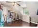 A walk-in closet with custom shelving and storage is ready for organization at 351 Old Orchard Ct, Marietta, GA 30068