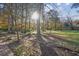 Secluded backyard with mature trees, offering a tranquil and private outdoor retreat at 3226 Custer Lake Nw Dr, Marietta, GA 30064