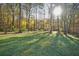 Lush green backyard with sunlight, creating a serene and picturesque landscape at 3226 Custer Lake Nw Dr, Marietta, GA 30064