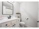 Clean and modern bathroom with white vanity, stylish fixtures, and decorative touches at 2069 Brightleaf Way # 123, Marietta, GA 30060