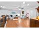 Bright upstairs living room with hardwood floors and cozy seating area at 2069 Brightleaf Way # 123, Marietta, GA 30060