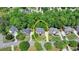 Overhead shot of lovely home with lush canopy of mature trees and neighborhood setting at 1875 Briergate Dr, Duluth, GA 30097