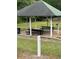 Community gazebo with multiple picnic tables and charcoal grills, perfect for outdoor dining and gatherings at 6397 Autumn View Nw Trce, Acworth, GA 30101