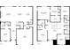 Floor plans for the first and second floors showing the room dimensions and layout of this home at 2091 Landsburg Way, Lawrenceville, GA 30043