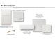 Selections for a secondary bathroom: cabinet, countertop, floor, and shower floor at 522 Pearl St, Cumming, GA 30040