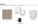 Sample of interior finishes: floor, wall, trim, door hardware, and grout at 522 Pearl St, Cumming, GA 30040