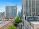 Elevated perspective of the city's skyline, highlighting modern high-rises, mature trees, and vibrant urban living at 800 Peachtree Ne St # 8509, Atlanta, GA 30308