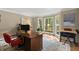 Bright office with large windows offering serene views and a classic desk at 2871 Liberty Ct, Marietta, GA 30066