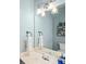 Well-lit bathroom with a vanity, a large mirror, and modern fixtures for a refreshing and functional space at 510 Rosedown Way, Alpharetta, GA 30022