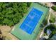 Aerial view of the community tennis court, perfect for active residents at 3102 Balearic Se Dr, Marietta, GA 30067