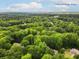 Aerial view showcasing lush greenery and the Chattahoochee River in the distance at 4643 River Ct, Peachtree Corners, GA 30097