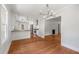 Open concept kitchen features stainless steel appliances, breakfast bar, and plenty of cabinet space at 1798 S Gordon Sw St, Atlanta, GA 30310
