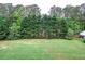 Lush backyard featuring a large green lawn and a backdrop of mature trees for privacy and beauty at 18 Spring Lake Ne Trl, White, GA 30184