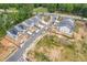 Aerial view of new homes under construction in a suburban neighborhood at 1954 William Glen St, Dacula, GA 30019