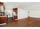 View of the kitchen with dark wood cabinets, white countertops, and stainless steel appliances at 2308 Scotty Cir, Decatur, GA 30032
