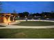 Outdoor amphitheater lit up at night, creating a magical atmosphere for performances and gatherings at 26 Kensington Rd, Avondale Estates, GA 30002