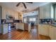 Well-appointed kitchen with stainless steel appliances, custom cabinets, and hardwood floors at 26 Kensington Rd, Avondale Estates, GA 30002