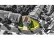 Aerial view of a house on a cul-de-sac, showcasing its well-maintained lawn and neighborhood at 11760 Stratham Dr, Alpharetta, GA 30009