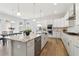 Beautiful open kitchen with stainless appliances, stone counters, and hardwood floors at 2865 Ferncliff St, Cumming, GA 30028